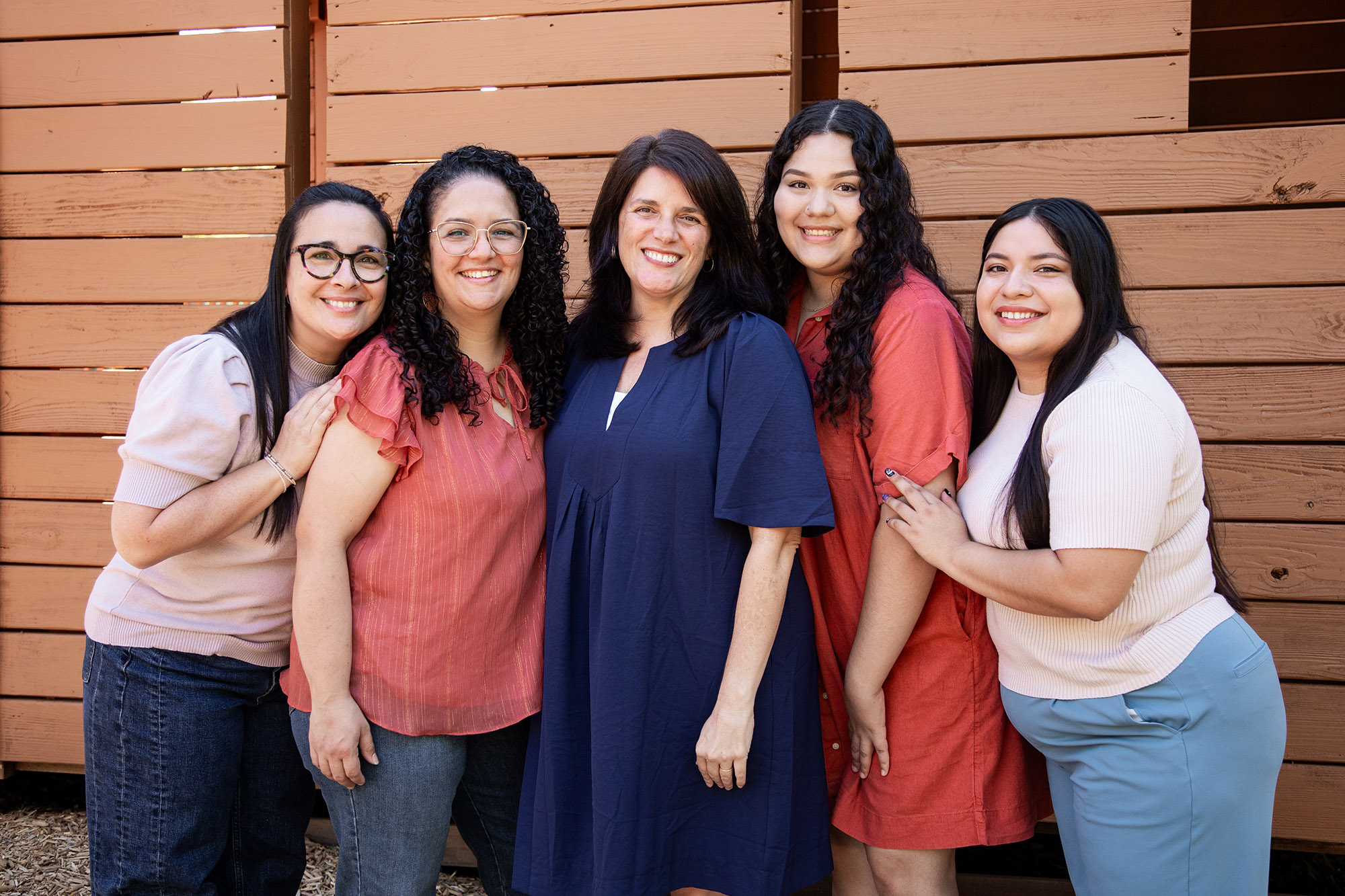 Spanish World School Grand Leadership team: Cesira Rivadeniera, School Counselor, Andrea Sifers, Academic Director , Dr. Alexandra Sabater, Ed.D, School Director, Leslie Garcia, Campus Coordinator, Sarah Esparza, Campus Administrator